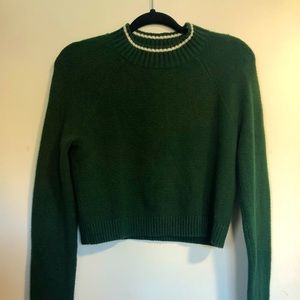 Dark green Hollister mock neck sweater